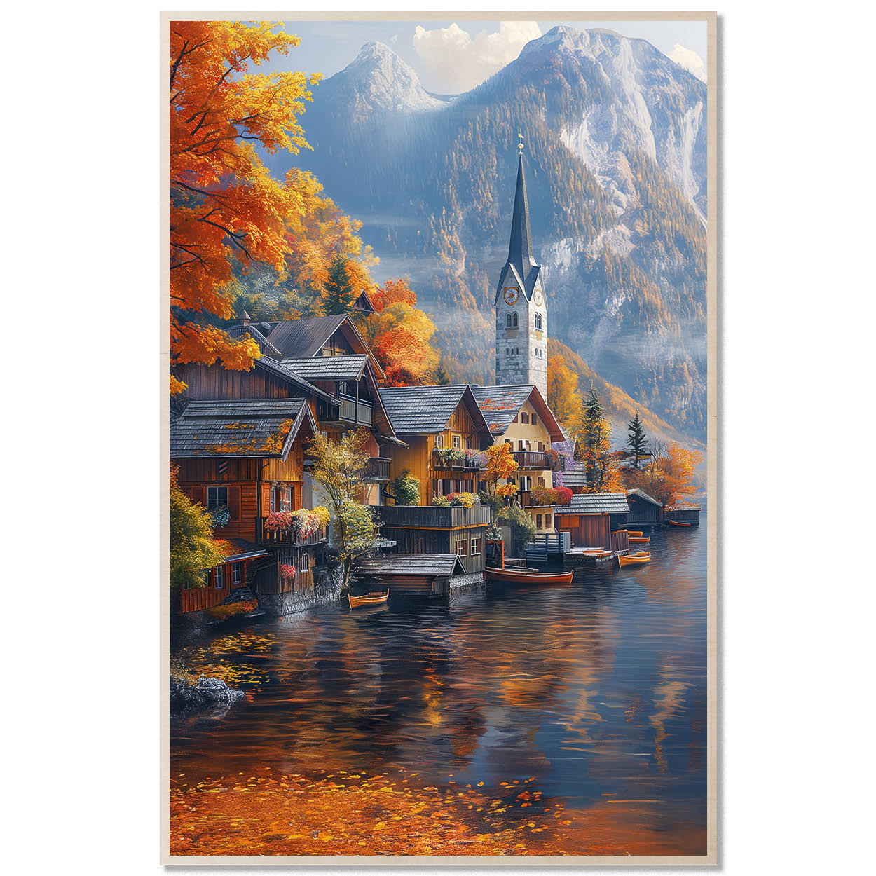 Hallstatt Village — Lakeside Autumn