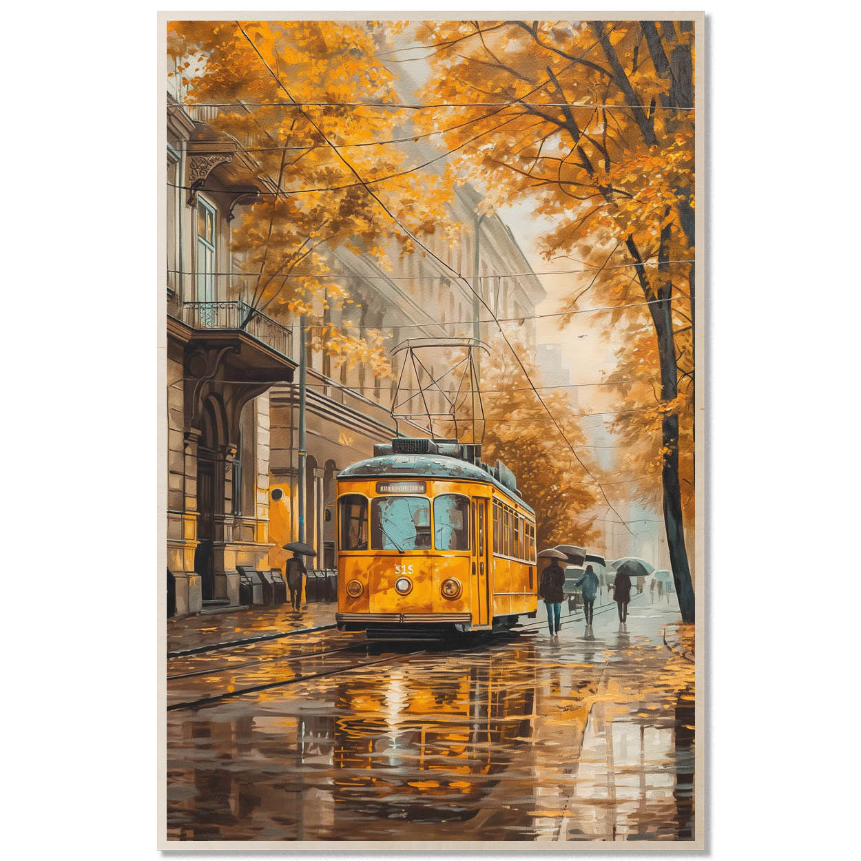 Helsinki Tram — Rainy Vintage
