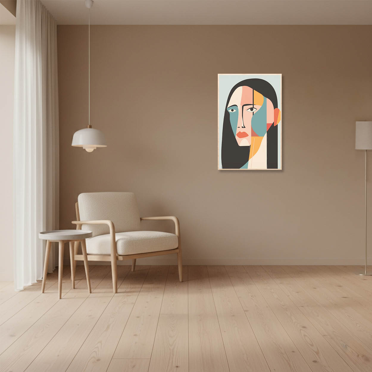 Cubist Portrait — Picasso Style Influence