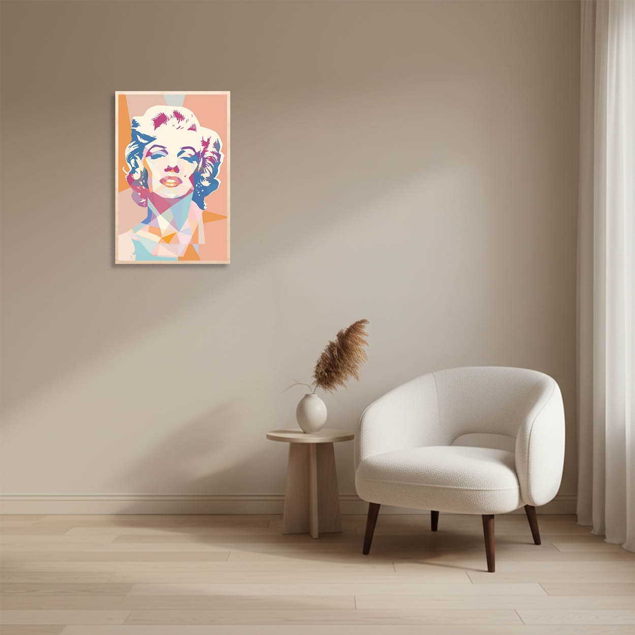 Pop Abstract Portrait — Modern Art Tribute