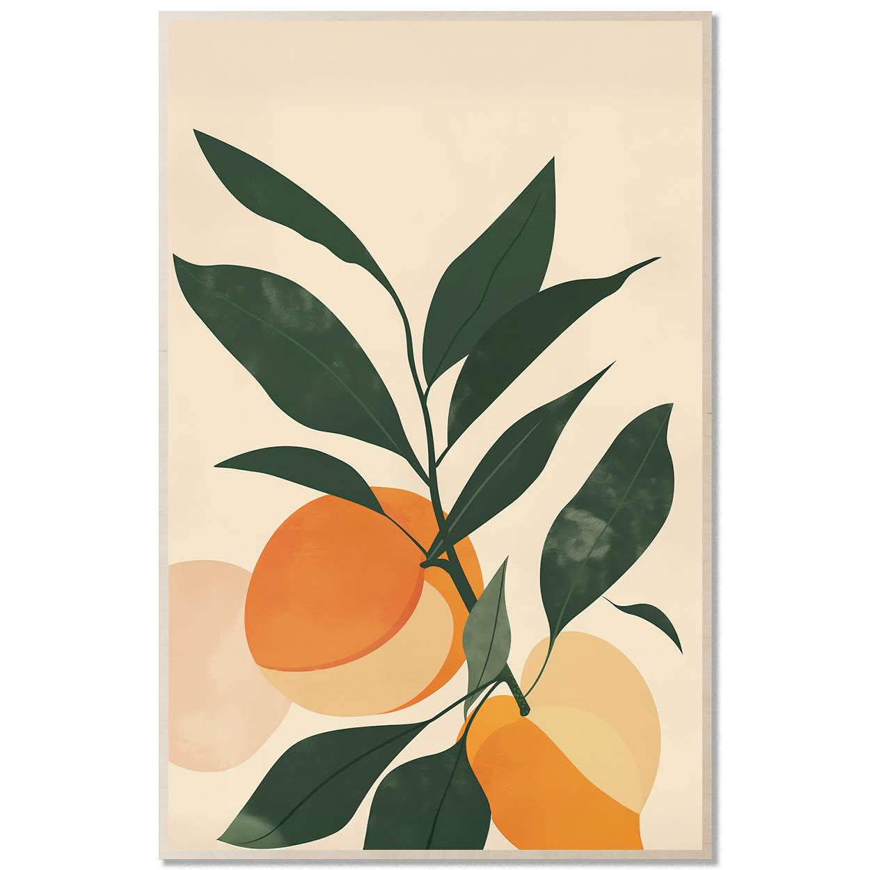 Peach Study — Minimal Geometric Fruit