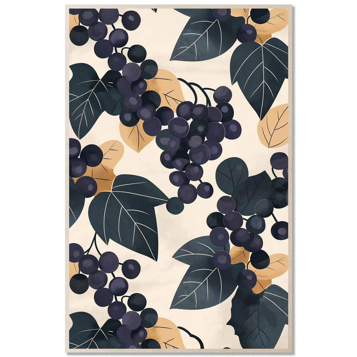 Grapes & Vines — Minimal Vineyard Study