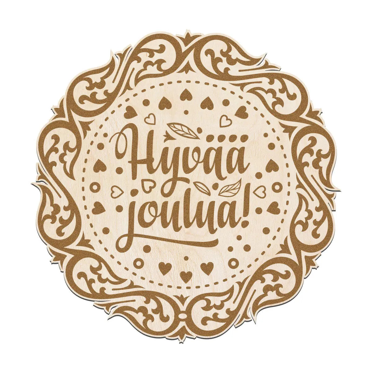 Hyvää joulua kyltti