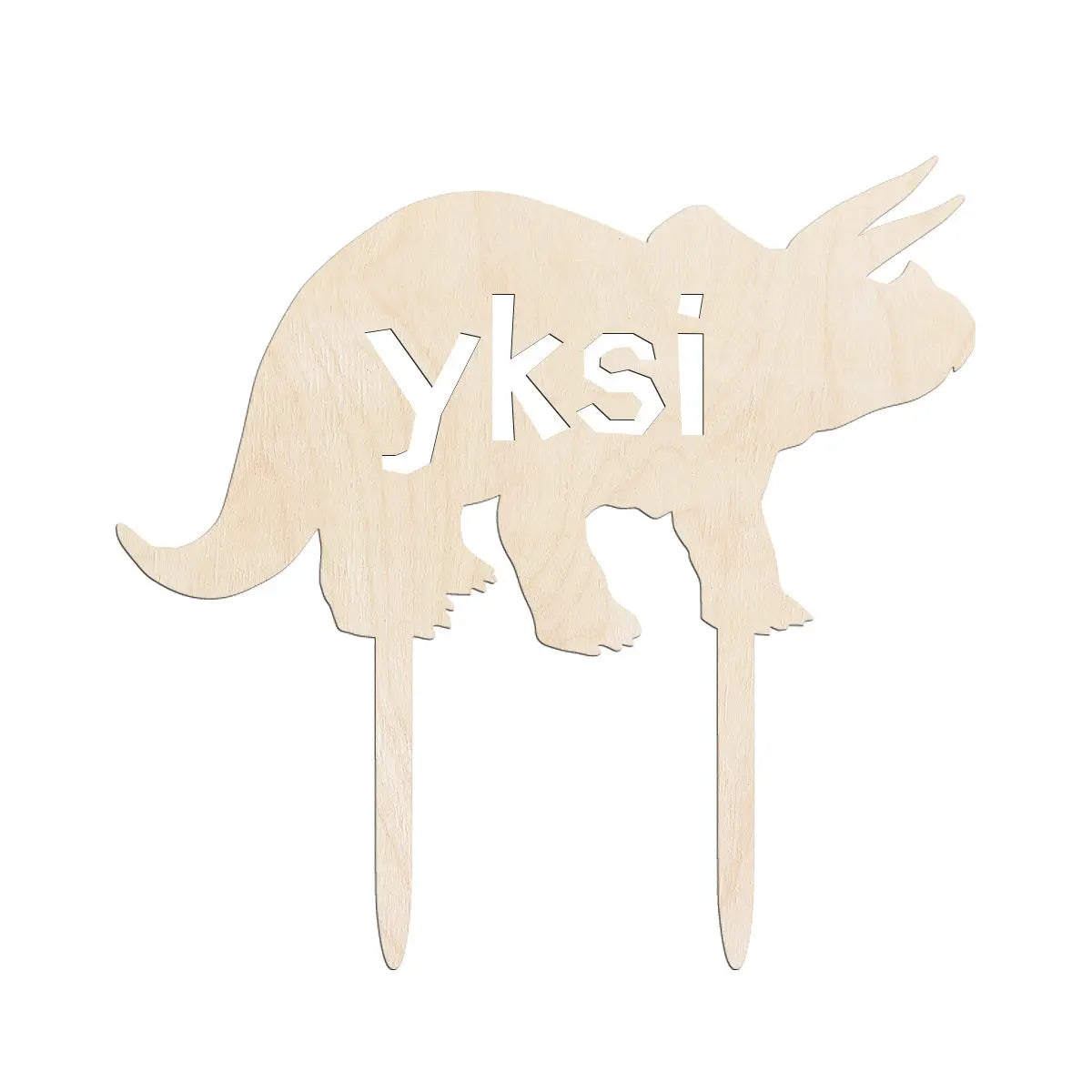 Kakkukoriste dino omalla tekstillä My Store