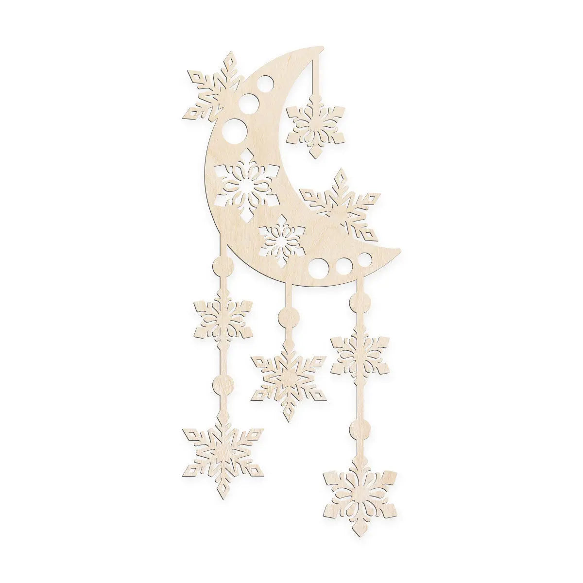 Moon and Snowflake Wall Decor