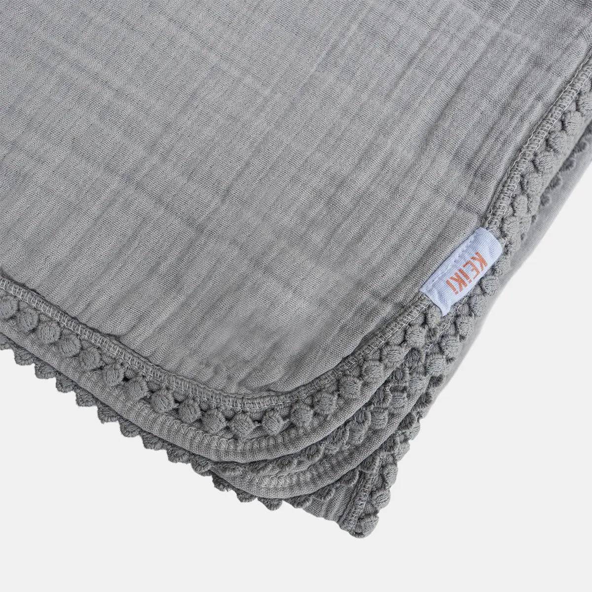 Husky Muslin Blanket Pompom