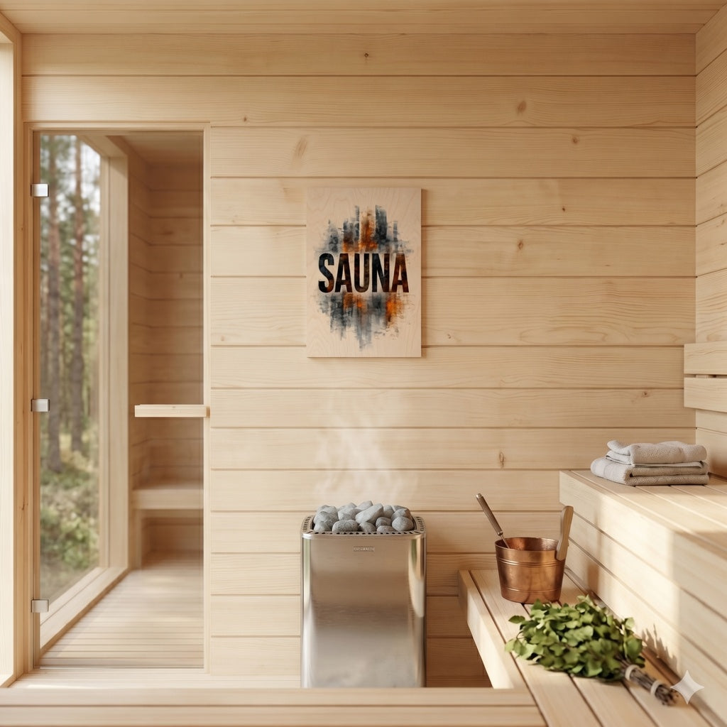 Weathered Effect - Nordic Sauna Wall Decor