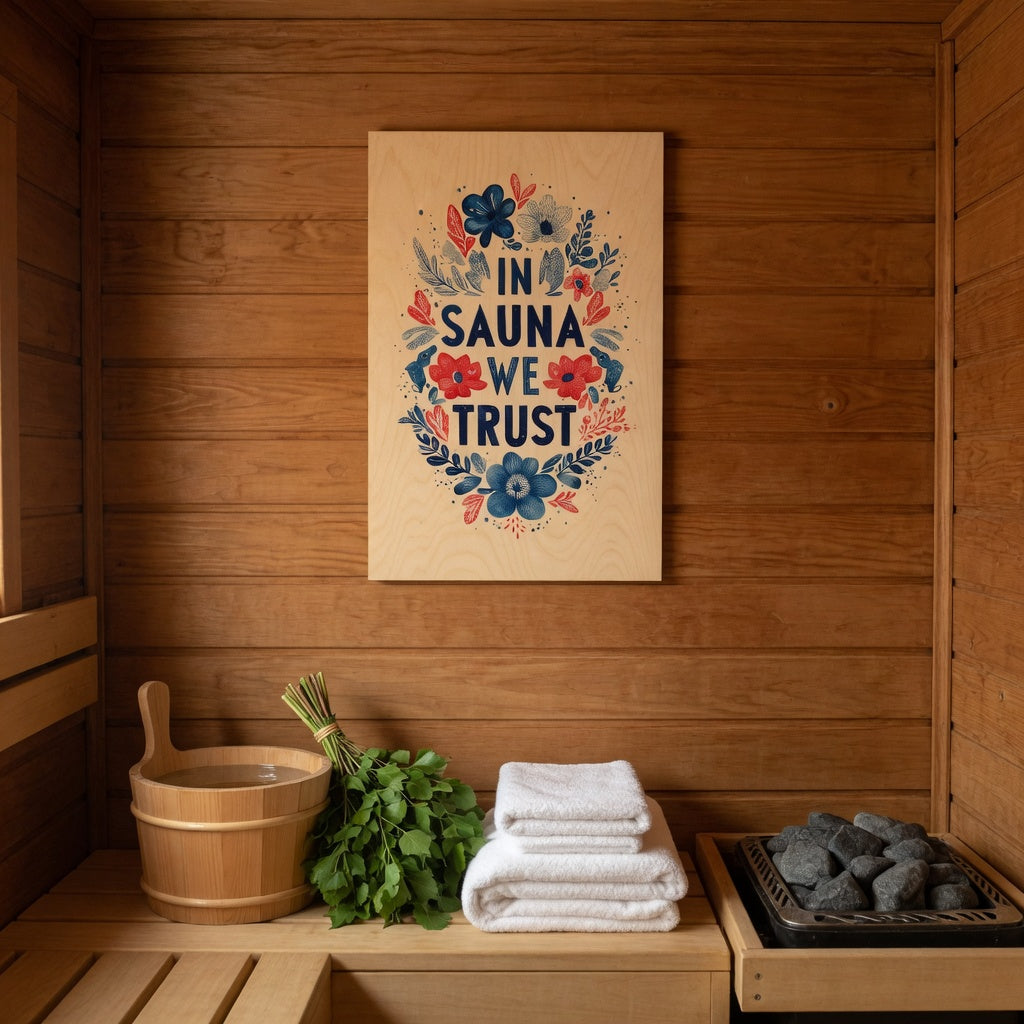 In Sauna We Trust - Sauna Wall Decor