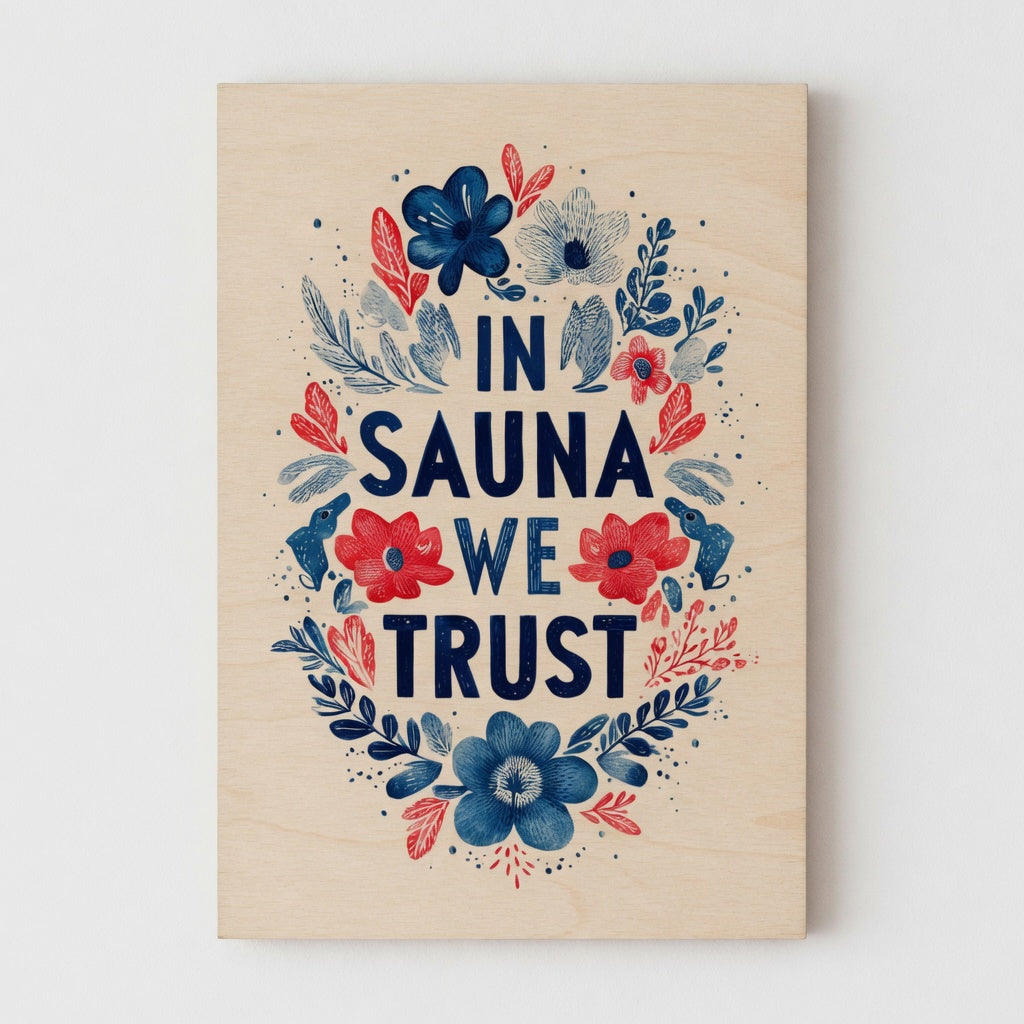 In Sauna We Trust - Sauna Wall Decor