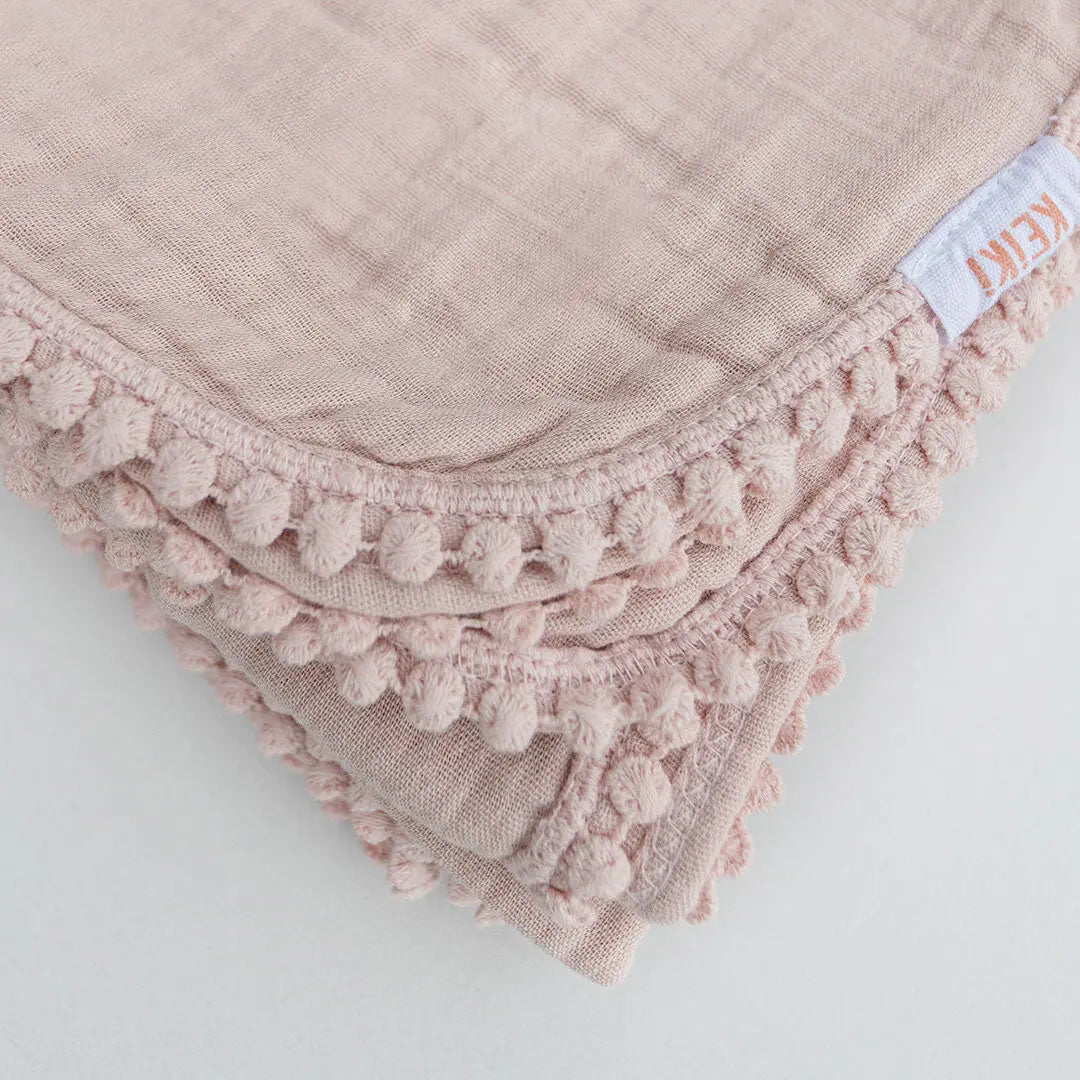 Bambi Muslin Blanket PomPom