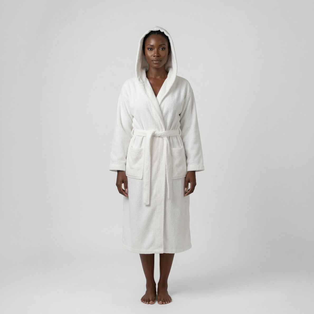 Premium Cotton Hooded Bathrobe