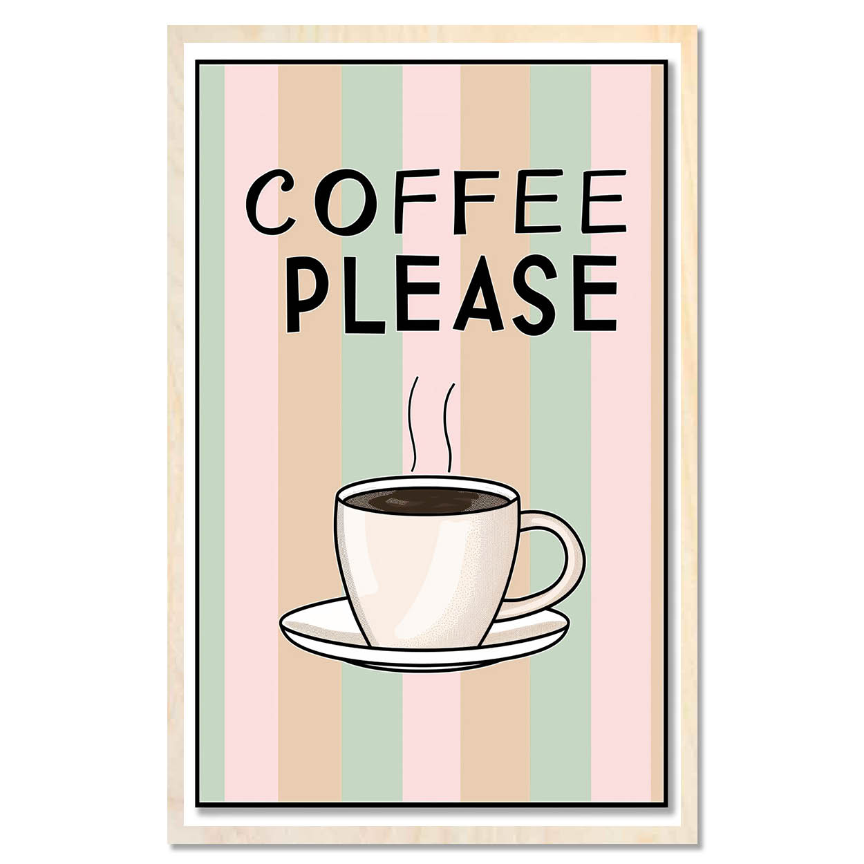 Minimal Coffee Poster — Modern coffee art