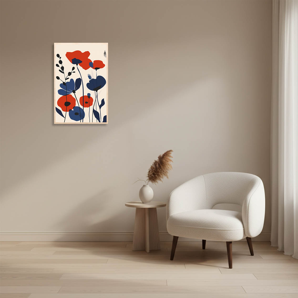 Poppy Blossoms — Modern Abstract Floral