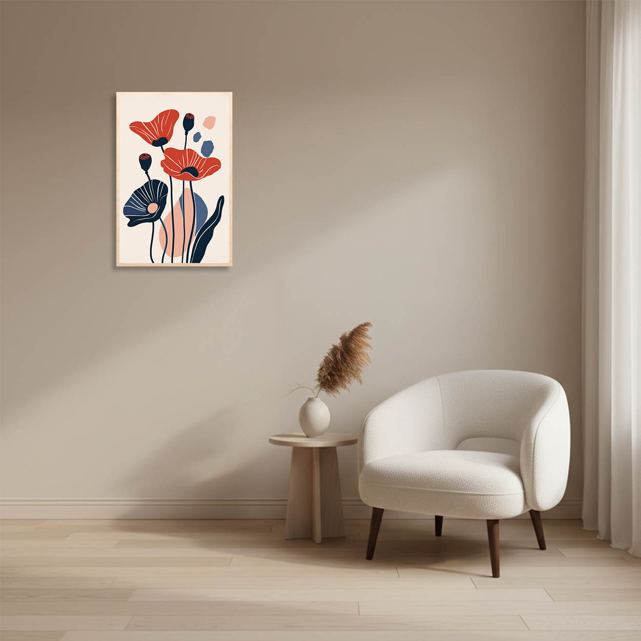 Poppies — Flat Contemporary Botanical