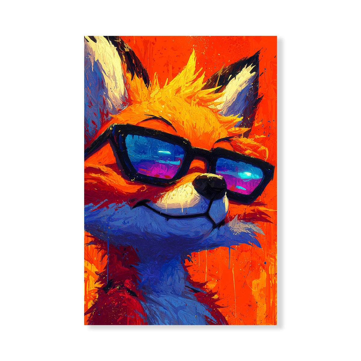 Cool fox - Modern pop art wall decor