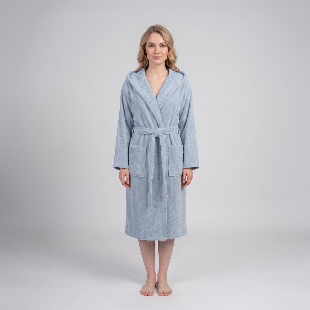 Premium Cotton Hooded Bathrobe