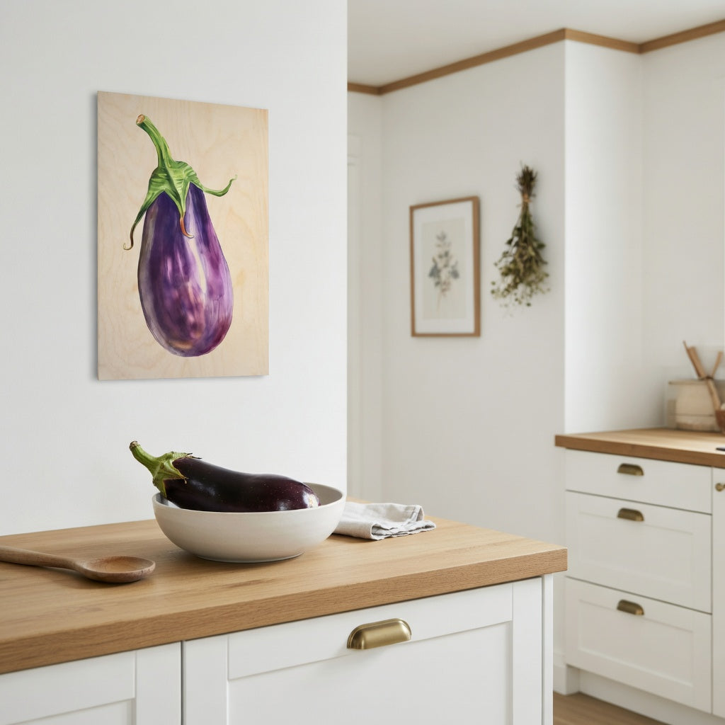 Eggplant - Purple eggplant art
