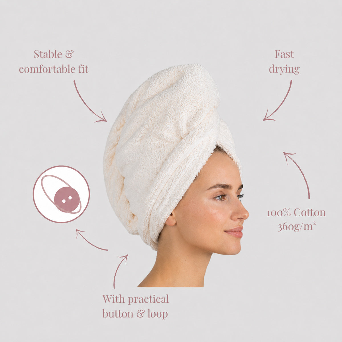 Premium Cotton Hair Turban