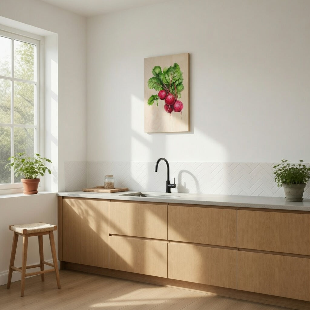 Radishes - Red radishes with leaves