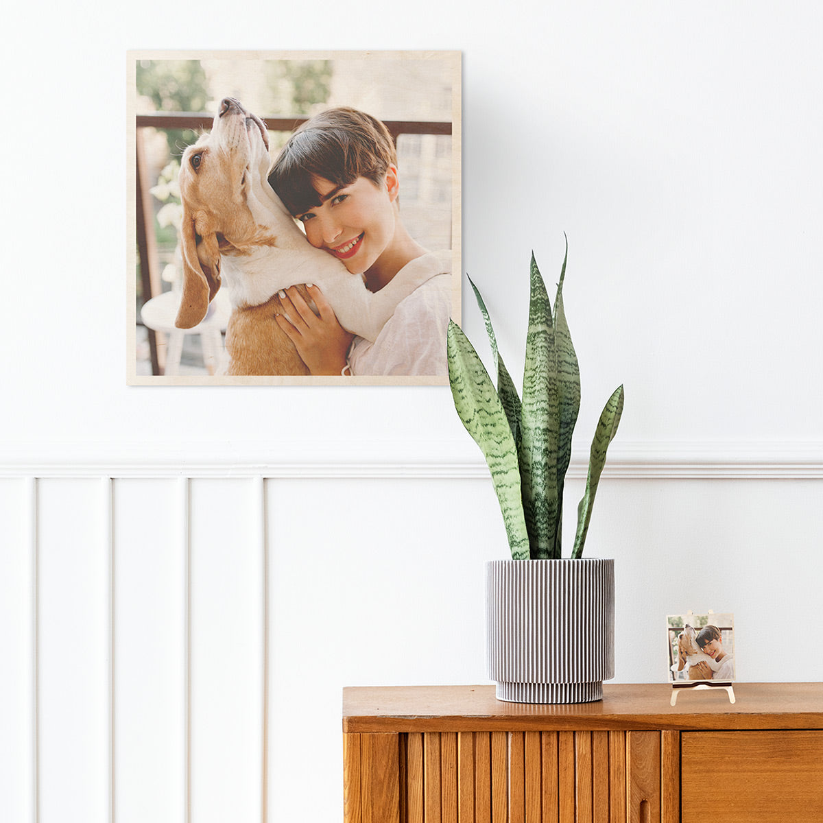 Custom Photo on Wood Square