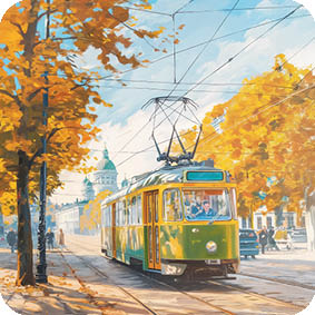 Helsinki Tram — Autumn Edition