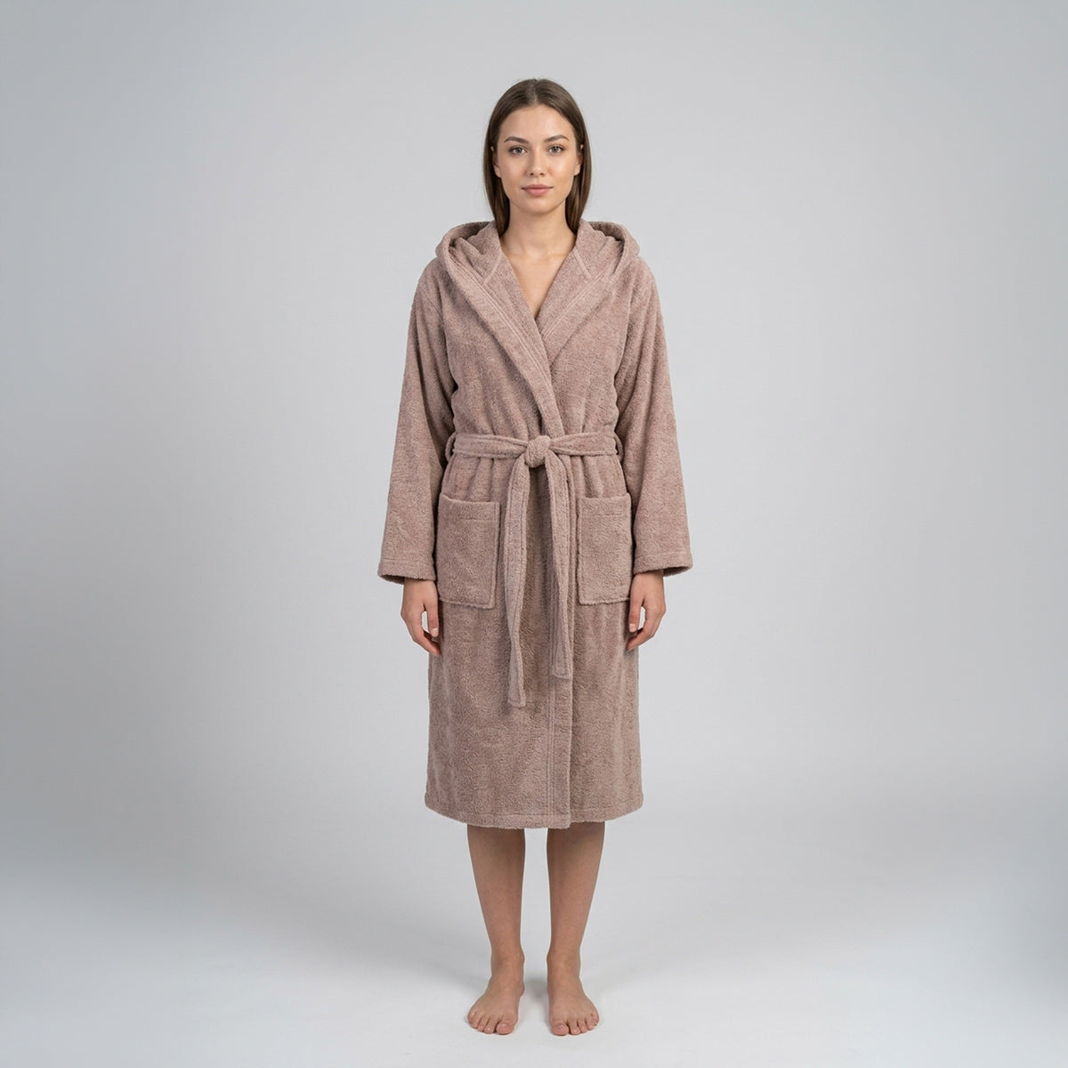 Premium Cotton Hooded Bathrobe