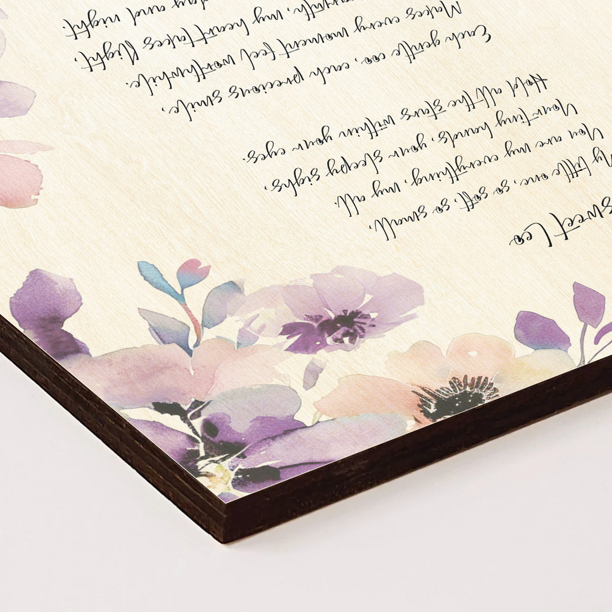 Color printed wood card - square