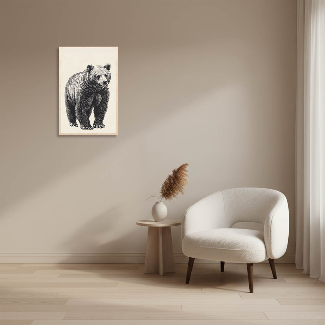 Vintage bear illustration