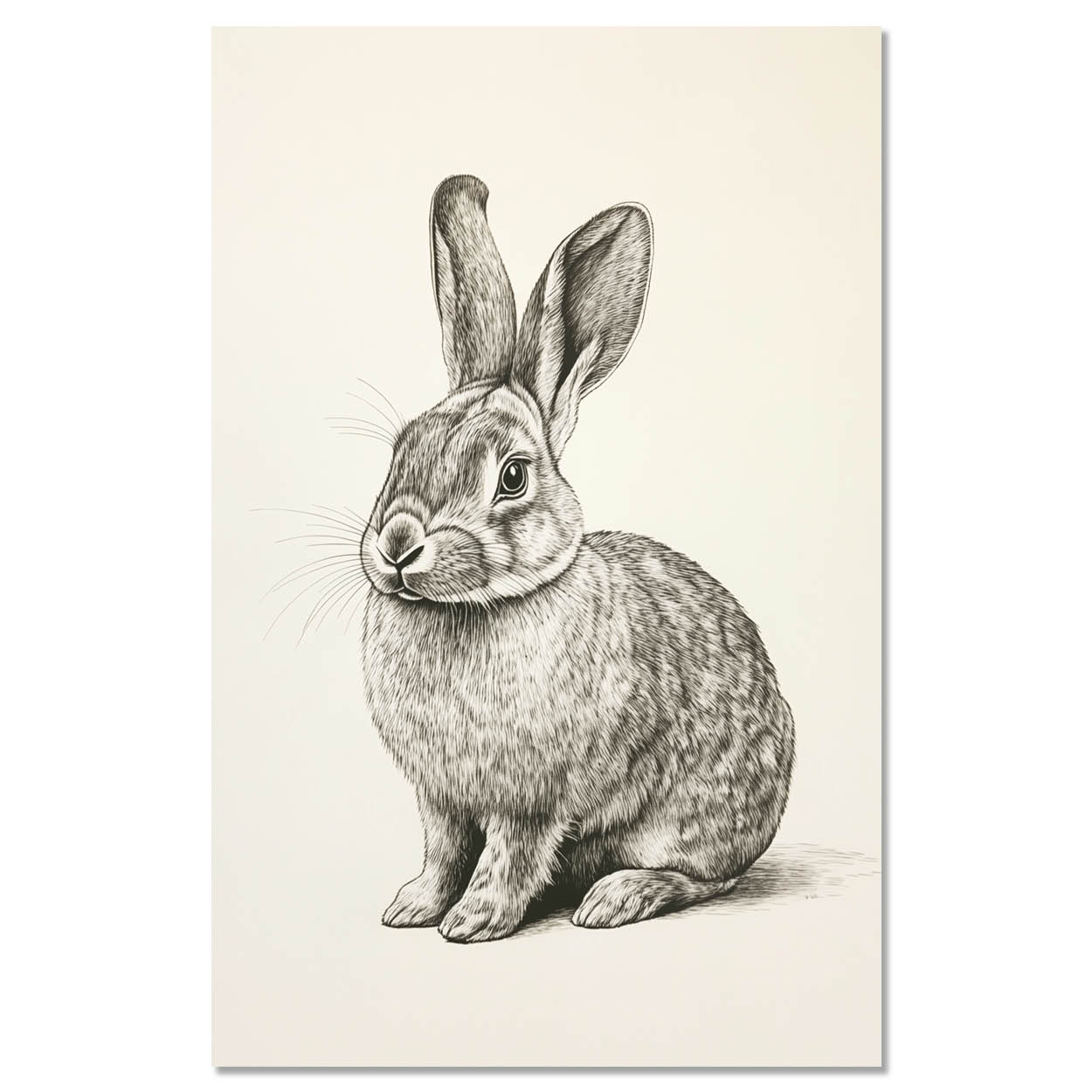 Vintage rabbit illustration