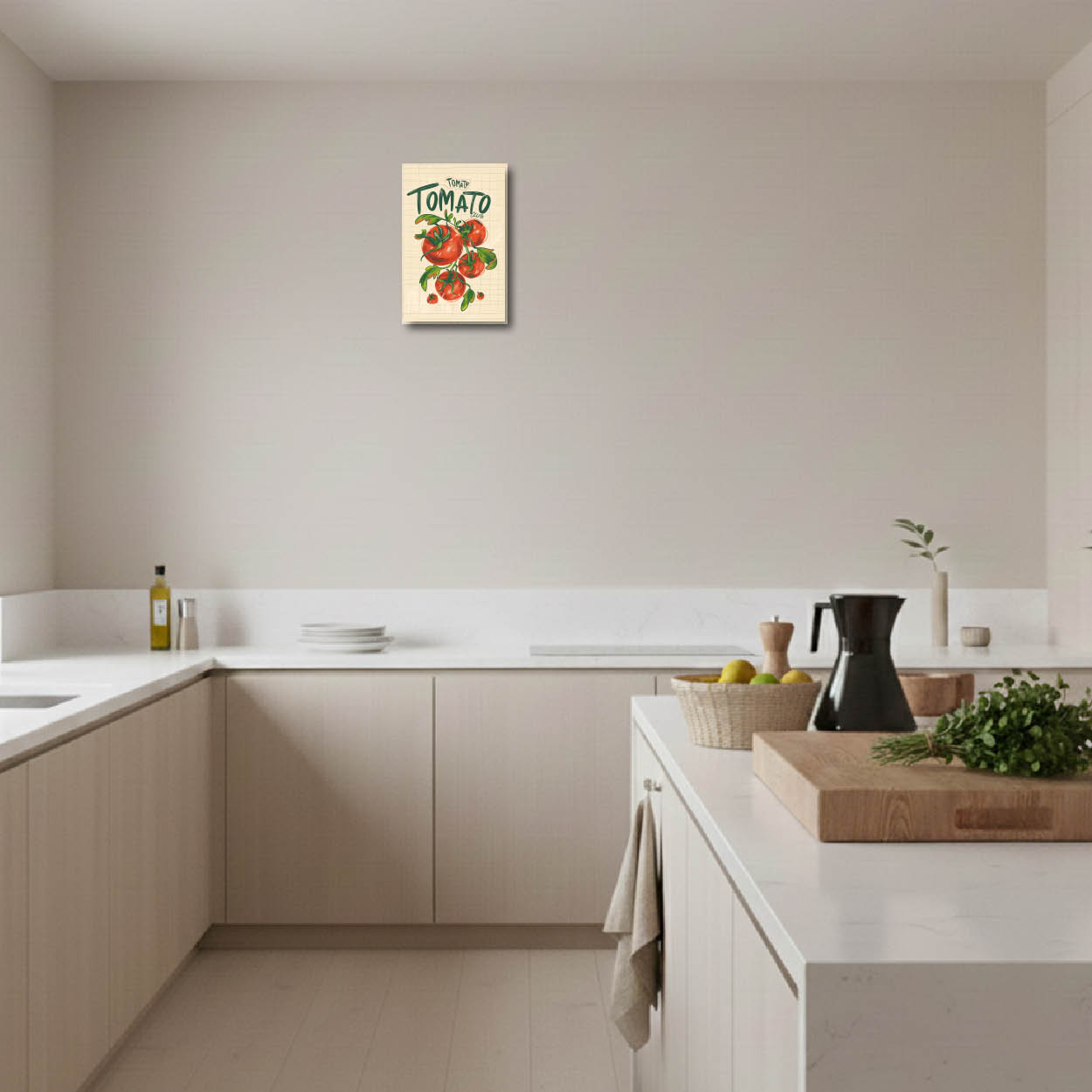 Tomato Poster — Playful tomato design