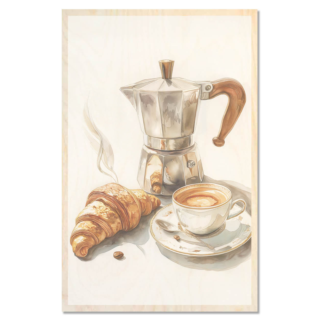 Morning brew and croissant - Coffee moment