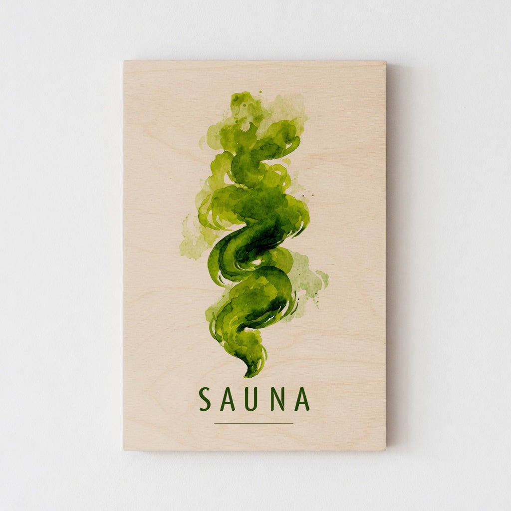 Green Steam - Nordic Sauna Wall Decor