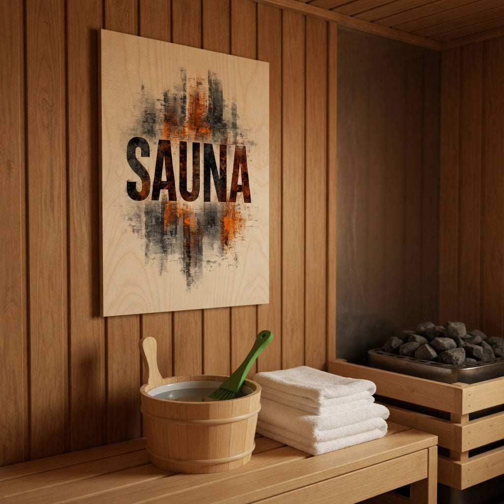 Weathered Effect - Nordic Sauna Wall Decor